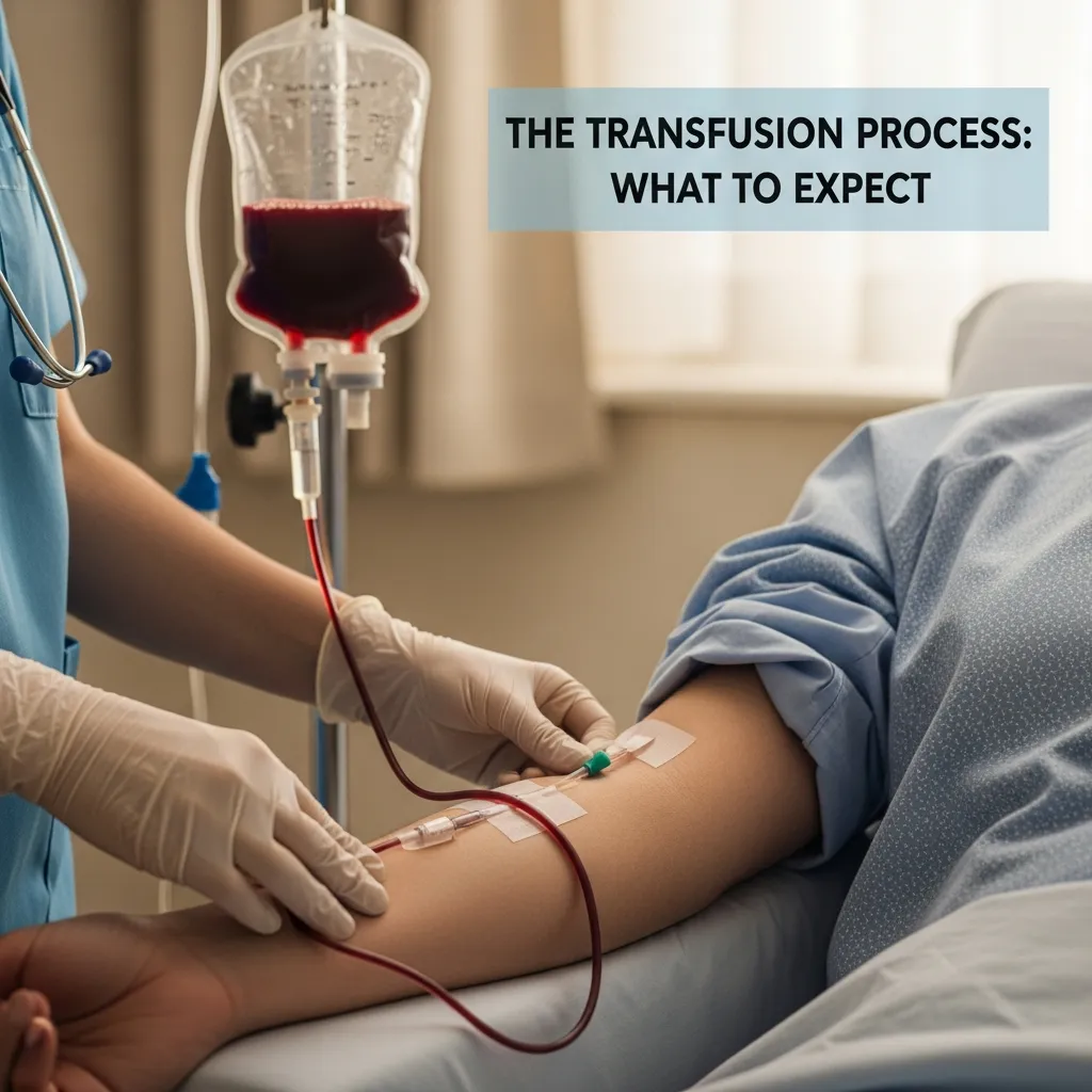 Blood transfusion process in hospital care