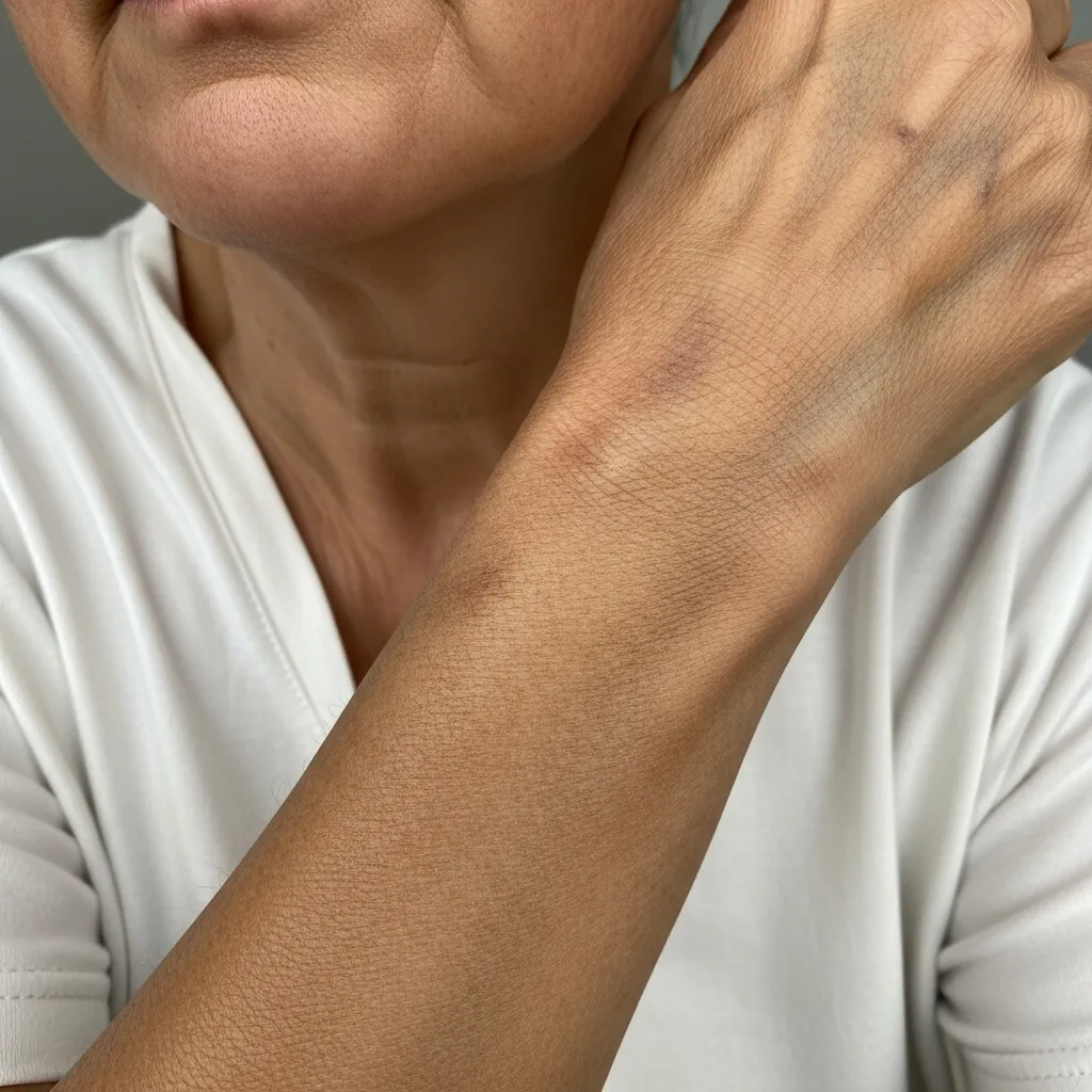 Iron overload in thalassemia causes skin darkening